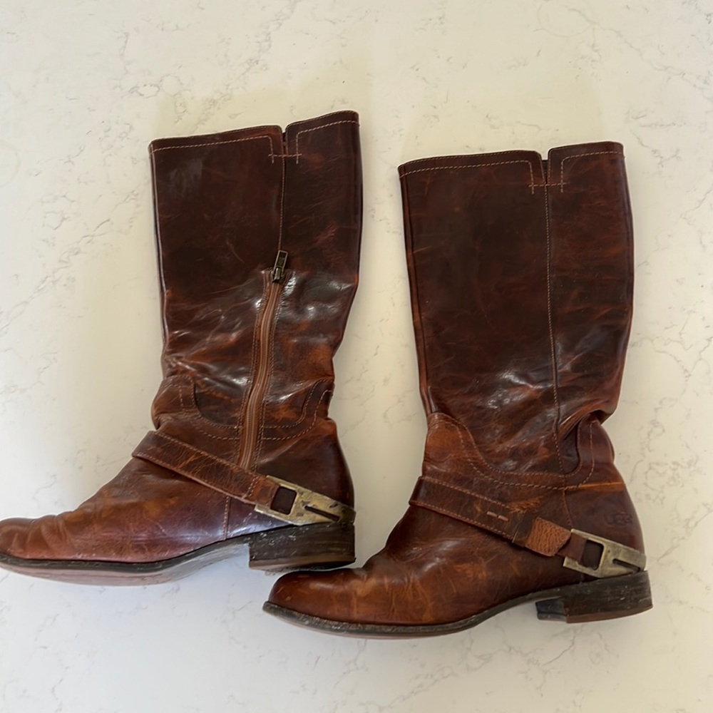 Brown Leather Ugg Boots